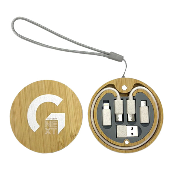 GlobalLink NEXT Bamboo Charging Cable Kit