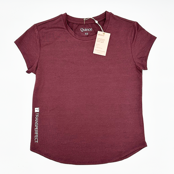 Quince TPT Maroon Short-Sleeve Tee, Women's