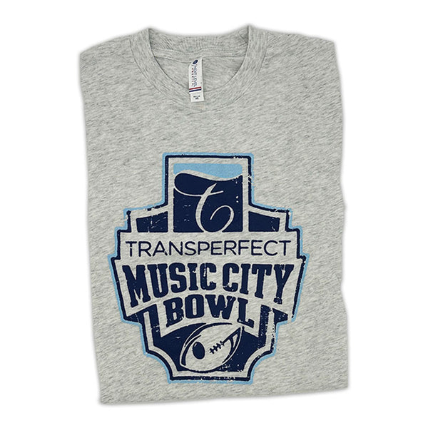 Light Grey Music City Bowl Adult T-Shirt