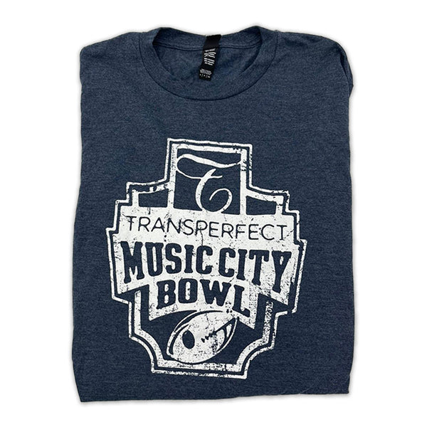Dark Blue Long Sleeve MCB Crew Neck T-Shirts, Men