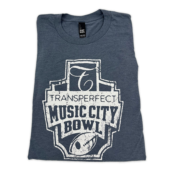 Light Blue Long Sleeve MCB Crew Neck T-Shirts, Men