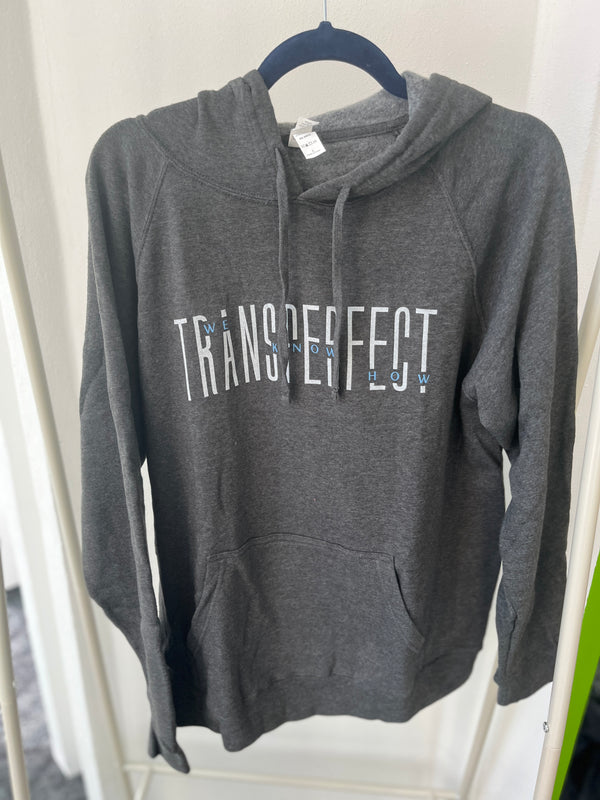 V-Shirt: Dark Grey We Know How Hooded Sweatshirt (Unisex)