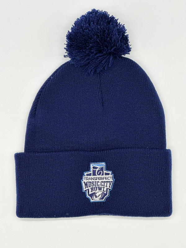 Music City Bowl Unisex Navy Blue Pom Pom Beanie