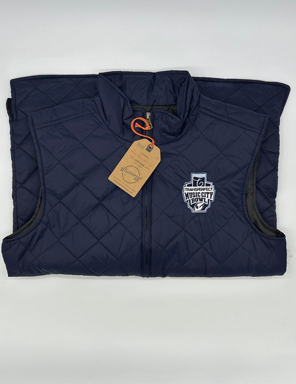 Music City Bowl Quilted Navy Vest